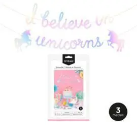 Guirnalda ´I Believe In Unicorns´ Iridiscente 3M C