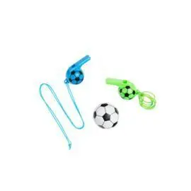 Surtido Juguetes para Piñata Silvatos Futbol 3 ud