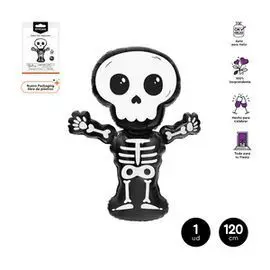 Globo Esqueleto Truco Trato Halloween 120 Cm-47 Ap