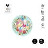 GLOBO FOIL THANK YOU FLORAL Ø43CM 1 UNIDAD