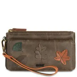 Cartera Billetera Mujer con Asa Leaves