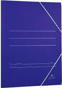 Carpeta Fº Gomas Sencilla 500Gr Carton Azul