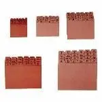Indice Ficheros Carton Nº4 Cuero A-Z 200X120Mm