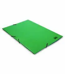 Carpeta Fº Gomas Solapa Verde 500Gr Brillo Carton