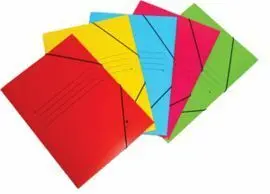 Carpeta Fº Gomas Solapa Carton 500Gr Surtidas