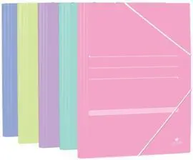 Carpeta Folio Solapa Colores Pasteles Surtidos