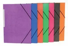 Carpeta Carton Folio Goma Solapa Colores Surtido