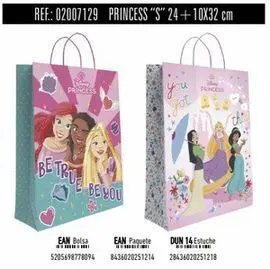 Bolsa Regalo Papel Princesas Disney 10X24X32 Asa R
