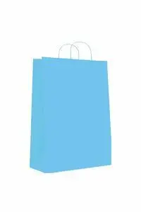 Bolsa Celulosa S 24+10X32 Celeste