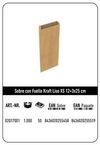 SOBRE KRAFT XS 12+3X25 NATURAL LISO PAQUETE 25 UDS