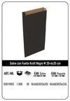 SOBRE KRAFT M 20+6X35 NEGRO PAQUETE 25 UDS