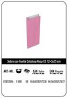 SOBRE CELULOSA XS 12+3X25 ROSA PAQUETE 25 UDS