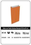 SOBRE CELULOSA M 20+6X35 NARANJA PAQUETE 25 UDS