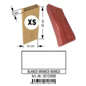 Sobre Papel Kraft Xs 12X25 Blanco Granel