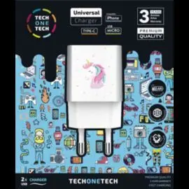 Cargador Unicornio Dream 2X Usb, 2,4A Alto Rendimi