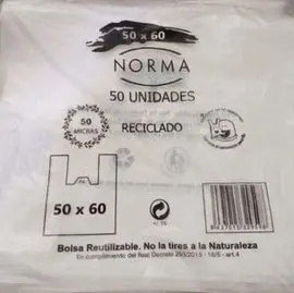Bolsa Camiseta 50X60 70 Reciclado 2 Kilos 80 Unid