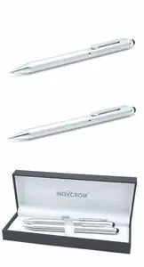 Juego Boligrafo y Portaminas Touch Plata Metal