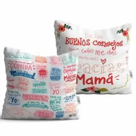 Funda Cojin 45X45Cm Consejos Mama Algodon