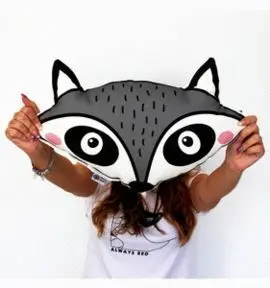 Cojin Forma Mapache