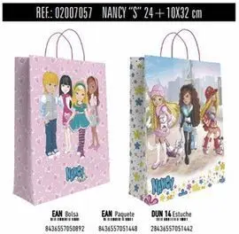 Bolsa Regalo Papel Nancy Disney 10X24X32 Asa Retor