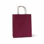 Bolsa Kraft S 24+10X32 Rojo