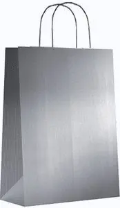 Bolsa Kraft S 24+10X32 Plata