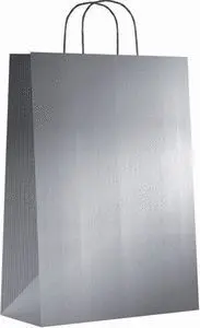 Bolsa Kraft M 27+12X37 Plata