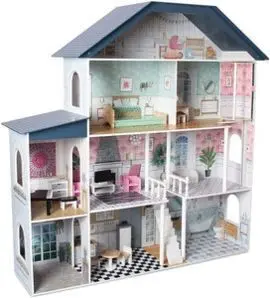 Casa de Madera de Muñecas 4 Pisos Premium