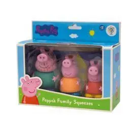 Peppa Pig: 3 Figuras de Baño (Peppa, Mummy And Dad