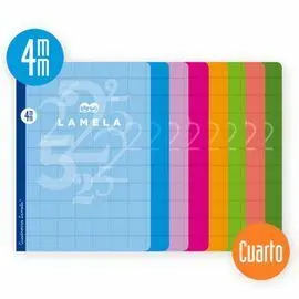 Libreta Lamela 4º 50 Hojas Cuadrovia 4Mm