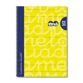 Bloc Folio Lamela Forrado Cuadrovia 5Mm Amarillo 9