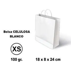 Bolsa Celulosa Xs 18X8X24 100G Blanco 25 Unidades