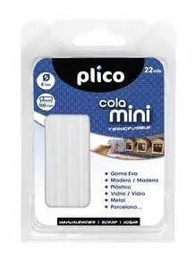 Blister 22 Barritas Mini Cola 8 mm Diametro