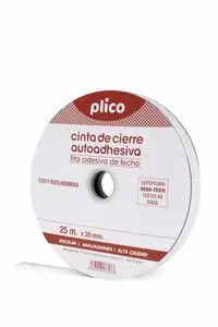 Cremallera Textil Autoadhesiva 25M/Hembra