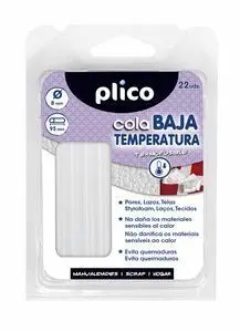 Blister 22 Barras Silicona Mini Cola 8 mm Diametro