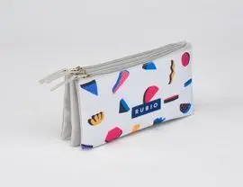 Portatodo Triple 3D Gris Rubio