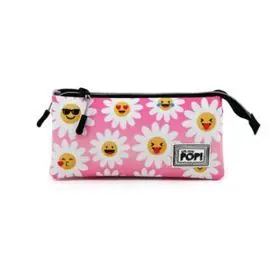 Estuche Portatodo Triple Hs Oh My Pop Happy Flowe