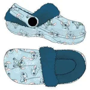 Zapatillas de Casa Zueco Borreguillo Stitch Talla