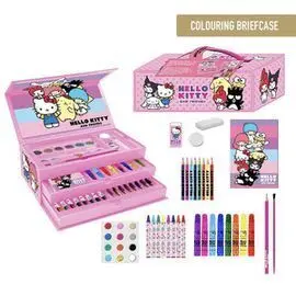 Set Papeleria Coloreable Maletin Hello Kitty