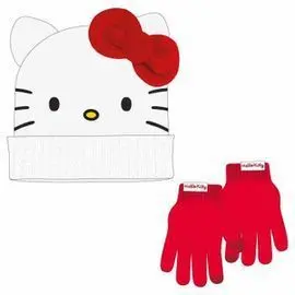 Conjunto 2 Piezas Gorro y Guantes Hello Kitty