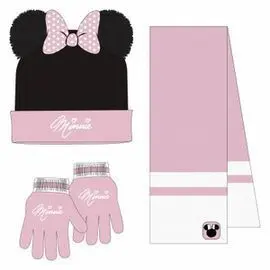 Conjunto 3 Piezas Bufanda Minnie