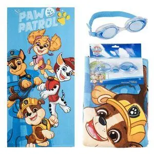 Toalla Set Gafas Natacion Paw Patrol