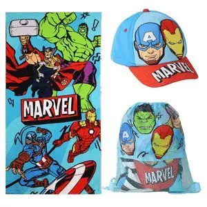 Toalla Set Saquito Avengers