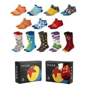 Pack Calcetines 12 Piezas Pixar Disney Tu38-45