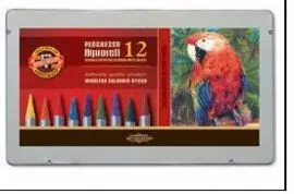 Caja Metalica Progresso Aquarell Color. 12 Colores