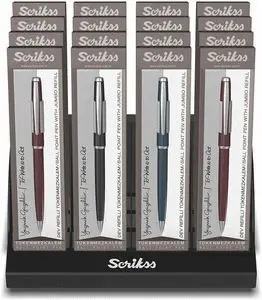 Expositor 16 Boligrafos Scrikss Vintage 52 Colores