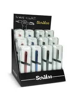 Expositor 16 Boligrafos Scrikss Canaval Colores Ba