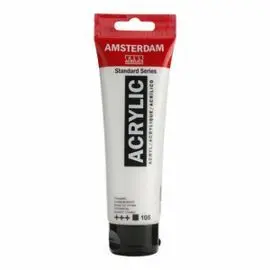 Pintura Acrilico Amsterdam 120Ml Blanco Titanio