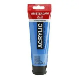Pintura Acrilico Amsterdam 120Ml Cian Primario