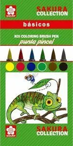 Lapiz Marcador Koi Coloring Basicos Estuche 6 Unid